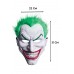 Cadılar Bayramı Joker Maske Yeşil Saçlı Korkuç Halloween Parti Maskesi Yetişkin Çocuk 31 cm