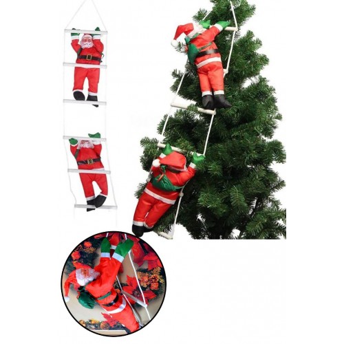 2'li Merdiven Tırmanan Noel Baba Yılbaşı Süs Noel Ağacı Dekor Yeni Yıl Ev Kapı Duvar Dekorasyon 2'li Merdiven Tırmanan Noel Baba Yılbaşı Süs Noel Ağacı Dekor Yeni Yıl Ev Kapı Duvar Dekorasyon