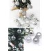 Gümüş Gri 6lı Yılbaşı Top Süs 4cm Çam Ağacı Süsleri Noel Dekorasyon Cici Top Silver Aynalı Süsleme