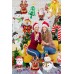 Yılbaşı 40 Metalik Balon 9'lu Folyo Balon Zincir Sticker Süsleme Seti Yeni Yıl Noel Baba Mekan Süs