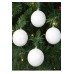 Yılbaşı Ağacı Süsleme 4 cm Beyaz Kar Topu 6'lı Kar Topu Ağaç Süsü Yeni Yıl