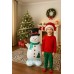 Yılbaşı Kardan Adam Ayakta Duran Folyo Balon Yeni Yıl Christmas Snowman Dekorasyon Balon