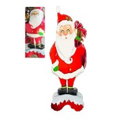 Yılbaşı Santa Noel Baba Ayakta Duran Folyo Balon Yeni Yıl Kutlama Dekor Süsleme Balonu 68x120cm