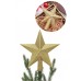 Yılbaşı Çam Ağacı Tepe Süsü 3d Kabarık Altın Simli Yıldız Tepelik Süs 19 Cm Yılbaşı Çam Ağacı Tepe Süsü 3d Kabarık Altın Simli Yıldız Tepelik Süs 19 Cm