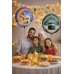 2li Ramazan Folyo Balon Set 45cm Dua Eden Çocuk ve Kabe Hilal Cami Hoşgeldin Bayramı Temalı Dini Süs