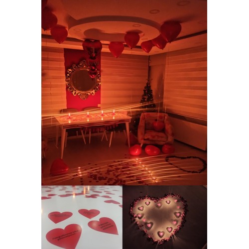 Bayan Sevgiliye Romantik Hediye Doğum Günü Süsleme Aşk Kadın