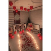  Romantik Süsleme Ev Oda Dekorasyon Paketi Sürpriz 14 Şubat Sevgililer Günü Evlilik Teklifi Yıldönümü