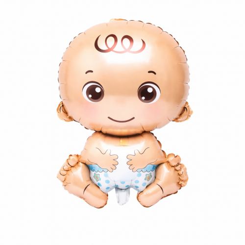 Mavi Bebek Folyo Balon, Yenidoğan Erkek Bebek Baby Shower Parti Balonu 70cm