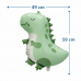 Retro Yeşil Sevimli Dinozor Folyo Balon, Çocuk Doğum Günü Dino Konsept Balonu 59cm