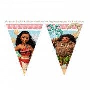 1 Ad İyi Ki Doğdun Yazılı Moana Konsept 1.9m Temalı Parti Flaması