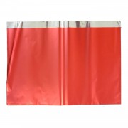 1 Adet Metalize Kırmızı Hediye Paketi, Kendinden Bantlı 50x70 cm 