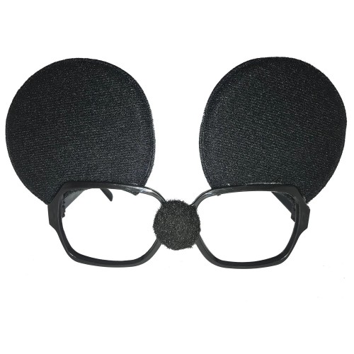 1 Ad Mickey Mouse Gözlük, Kulaklı Büyük Doğum Günü Parti Gözlüğü - Parti Dolabı