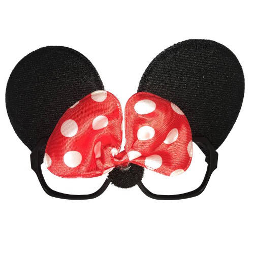 1 Ad Minnie Mouse Gözlük, Kulaklı Fiyonk Doğum Günü Parti Gözlüğü - Parti Dolabı