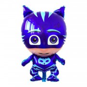1 Ad Pijamaskeliler Kedi Çocuk Folyo Balon, Pija Masks Uçan Balon