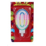 Renkli 0 Yaş Rakam Mum, Doğum Günü Partisi Pasta Malzemesi