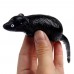 1 Adet 10 cm Siyah Oyuncak Jel Fare, Şaka Malzemesi 