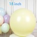 1 Adet 18inc Soft Sarı Makaron Balon, 45cm Pastel Parti Balonu - Parti Dolabı