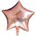 1 Adet 45 cm Gold Rose Yıldız Folyo Balon, Doğum Günü Balonu