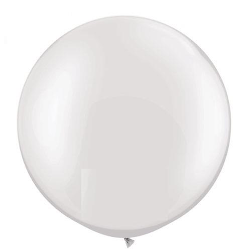 1 Adet 45inç 114 cm Beyaz Jumbo Büyük Balon İnik - Parti Dolabı