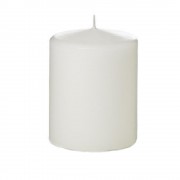 1 Adet 7x7 Beyaz Kütük Mum, Küçük Kalın Takoz Silindir Mum