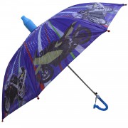 1 Adet 8 Telli Mavi Motor Temalı Bardaklı Çocuk Şemsiyesi