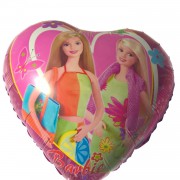 1 Adet Barbie Folyo Şekilli Uçan Balon 50cm x 45cm