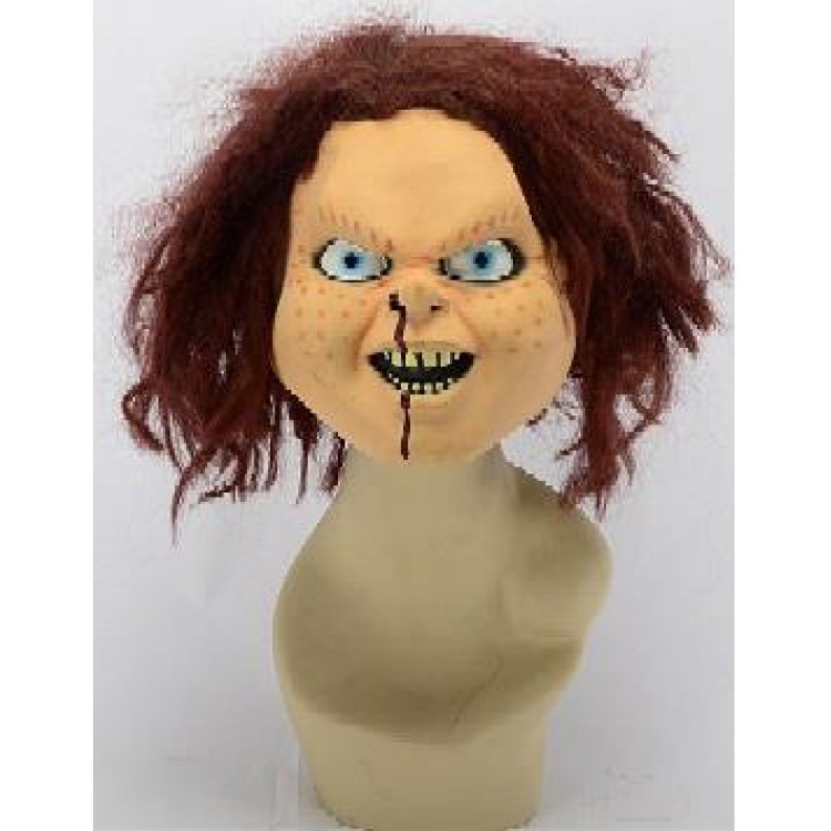 1 Adet Chucky (Çaki) Et Maske İlginç Halloween Korku Maskesi
