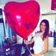 1 Adet En Büyük Kırmızı kalpli balon 100cm Jumbo Helyumla Uçan