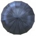 1 Adet Siyah Renkli Ahşap Kulplu Şemsiye, Büyük Boy 16 Telli - Parti Dolabı
