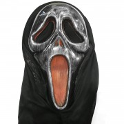 1 Adet Gümüş Gri Çığlık Maskesi, Korku Şakası Aksesuarı