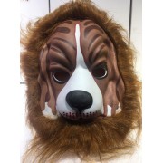 1 Adet Hayvan Desenli Maske, Tüylü Köpek Şeklinde Parti Maskesi