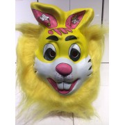 1 Adet Hayvan Desenli Maske, Tüylü Tavşan Şeklinde Parti Maskesi