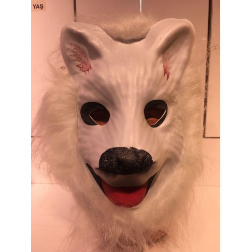 1 Adet Hayvan Şekilli Maske, Tüylü Köpek Şeklinde Parti Maskeleri - Parti Dolabı