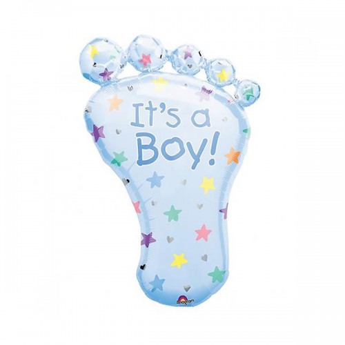 It's a Boy Erkek Ayak Folyo Balon Hastene Bebek Doğum Odası - Parti Dolabı