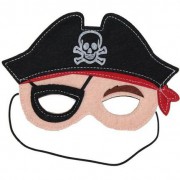 1 Adet Keçeden Korsan Maskesi Doğum Günü Konsepti Parti Malzemesi