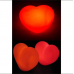 1 Adet Kırmızı Işıklı 11cm Kalp Led Romantik Dekoratif Hediyelik