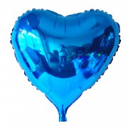 1 Adet Koyu Mavi ( Lacivert) Kalp Folyo Balon 60x60cm