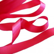 1 Adet Koyu Pembe Fuşya Kurdele, 10m 1cm Kalınlığında Kurdela