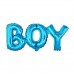 Mavi Boy Yazılı Folyo Balon, Erkek Doğum Odası, Cinsiyet Partisi - Parti Dolabı