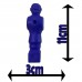 1 Adet Mavi Langırt Futbolcusu, Adamları Masa Futbolu Oyuncuları - Parti Dolabı