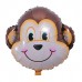 1 Adet Maymun Folyo Balon Safari Temalı Doğum Günü