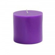 1 Adet Mor Renkli Silindir Kütük Mum Hediyelik 7x7cm