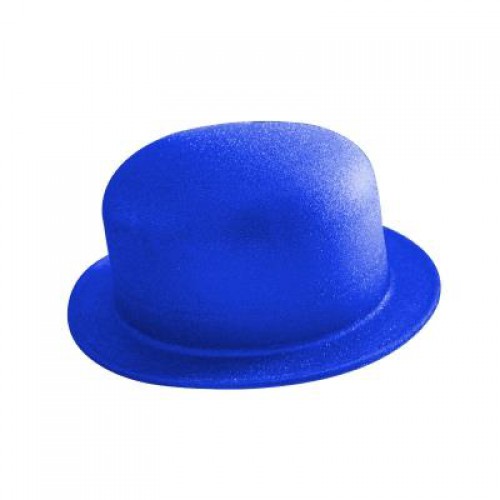1 Adet Parlement Mavisi Simli Plastik Parti Şapkası, Doğum Günü - Parti Dolabı