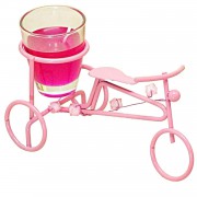 1 Adet Pembe Bisiklet Tasarımlı Dekoratif Mum Ev Dekorasyon
