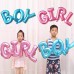 Pembe Girl Yazılı Folyo Balon, Kız Doğum Odası, Cinsiyet Partisi - Parti Dolabı