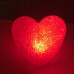 1 Adet Plastik Işıklı Kristal Görünümlü Ledli Kalp Mum