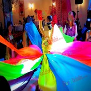 1 Adet Rengarenk 8 Farklı Renkli Kına Eteği 256cm x 65cm Kına Malzemeleri