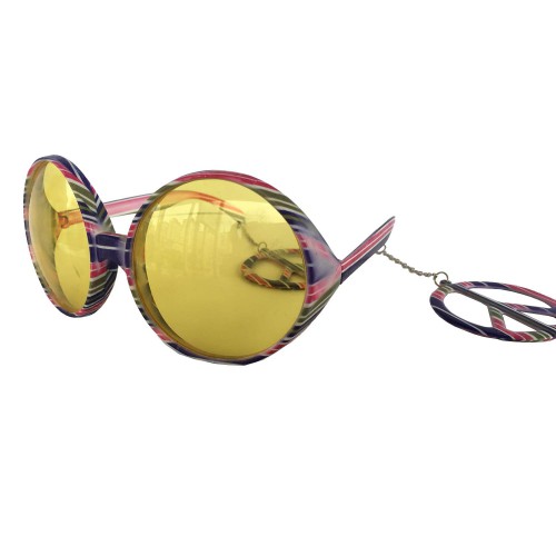 1 Adet Renkli Küpeli Büyük Gözlük Çılgın Doğum Günü Parti Gözlüğü - Parti Dolabı