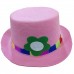 1 Adet Pembe Palyaço Şapkası, Keçe Melon Şapka