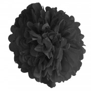 1 Adet Siyah Ponpon Gramafon Çiçek Kağıt Doğum Günü Parti Süsü